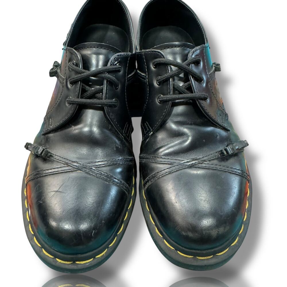 Dr. Martens Size 10 1461 Womens Bow Smooth Leather Oxford Shoes in Black